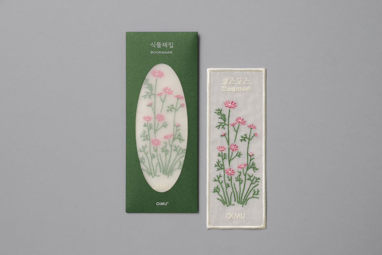 Plant Collecting Bookmark in Cosmos