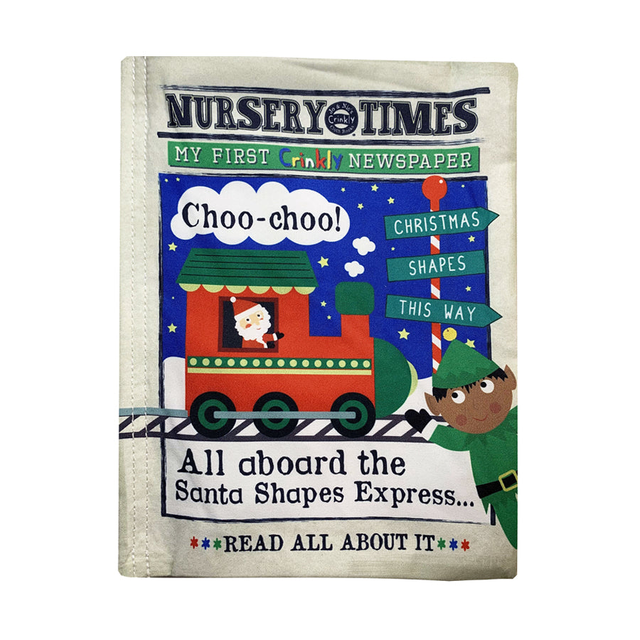 Nursery Times Crinkly Book SANTA'S EXPRESS TRAIN - Shapes and Rhymes