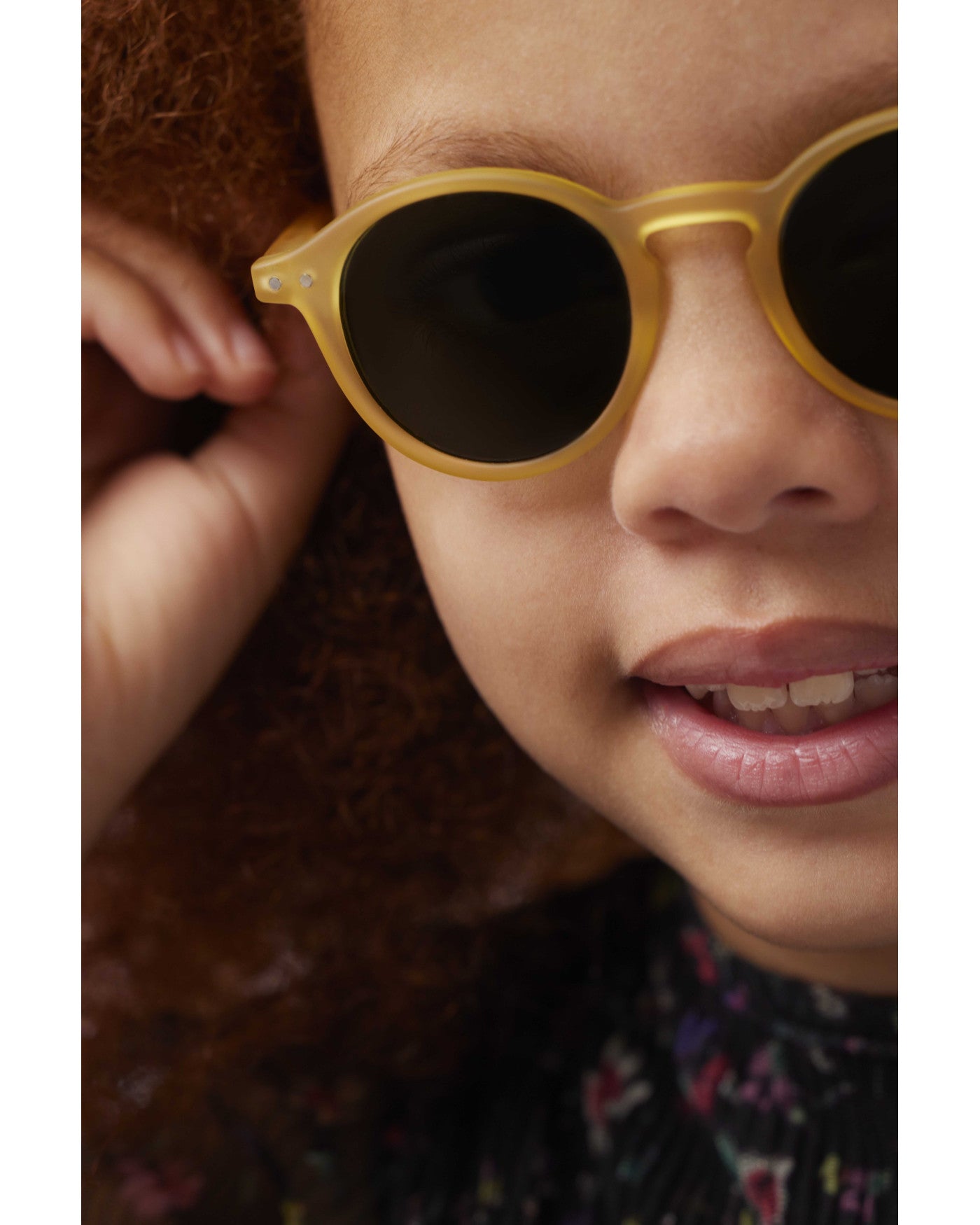 Junior Sunglasses  - #D Shape Yellow Honey