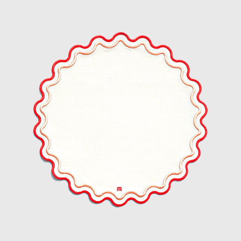 Daisy Tablemat in Red