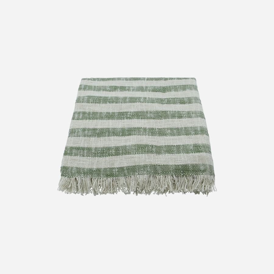 Green Stripe Throw