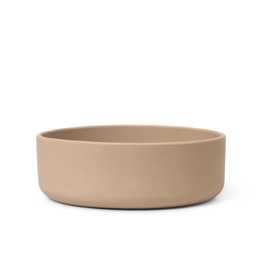 Dog Food Bowl Gray Brown in Large (20 x 7 cm)