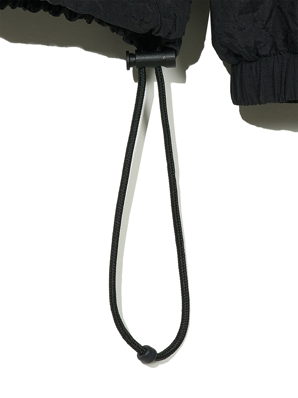 Curved Zipper Windbreaker Zip-up Jacket BLACK