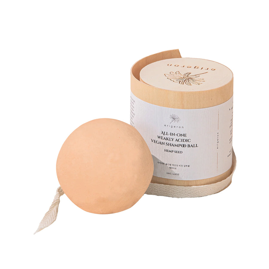 All in one Vegan Shampoo Ball in Pink Clay