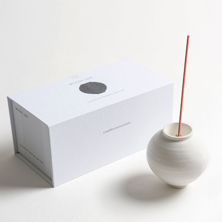 Moon Jar Incense Holder