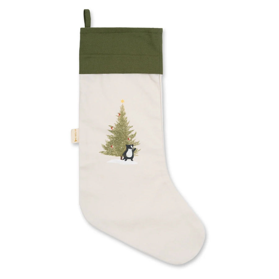 Christmas Stocking Woodland Badger