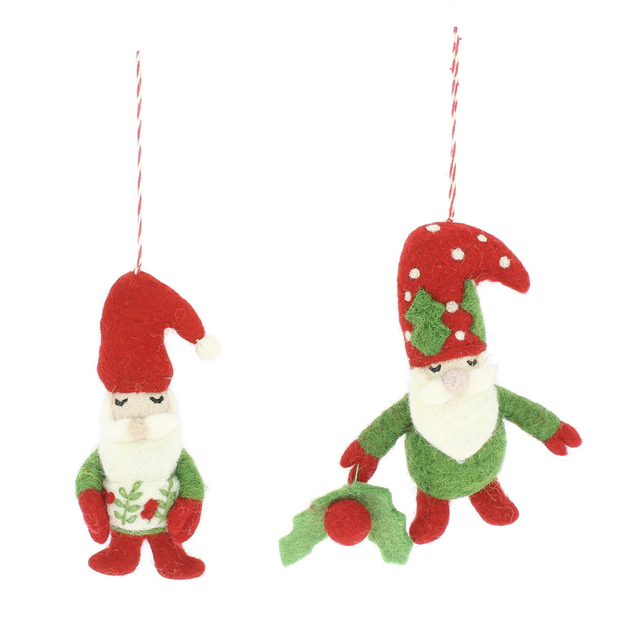 Christmas Elves Hanging Decoration (Set of 2)