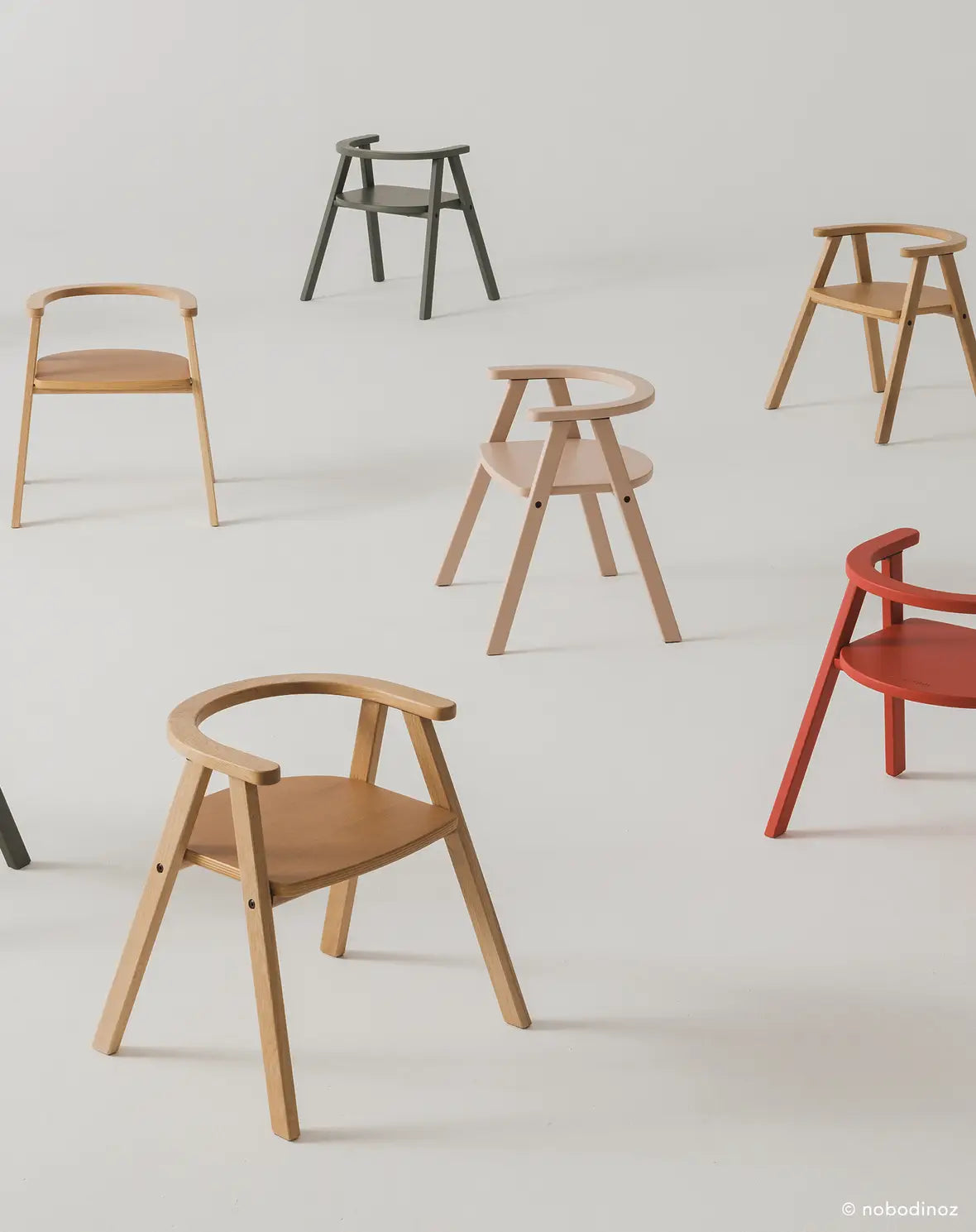 Growing Green Kid Chair Colored Blush