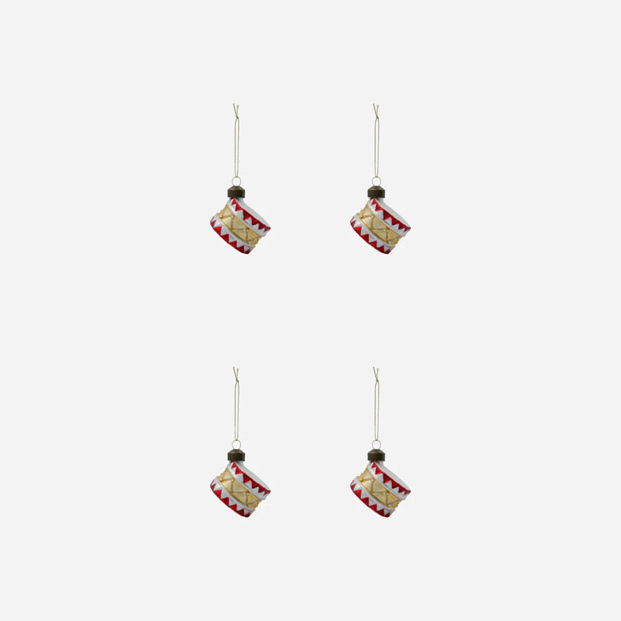 Red Tambur Christmas Ornaments
