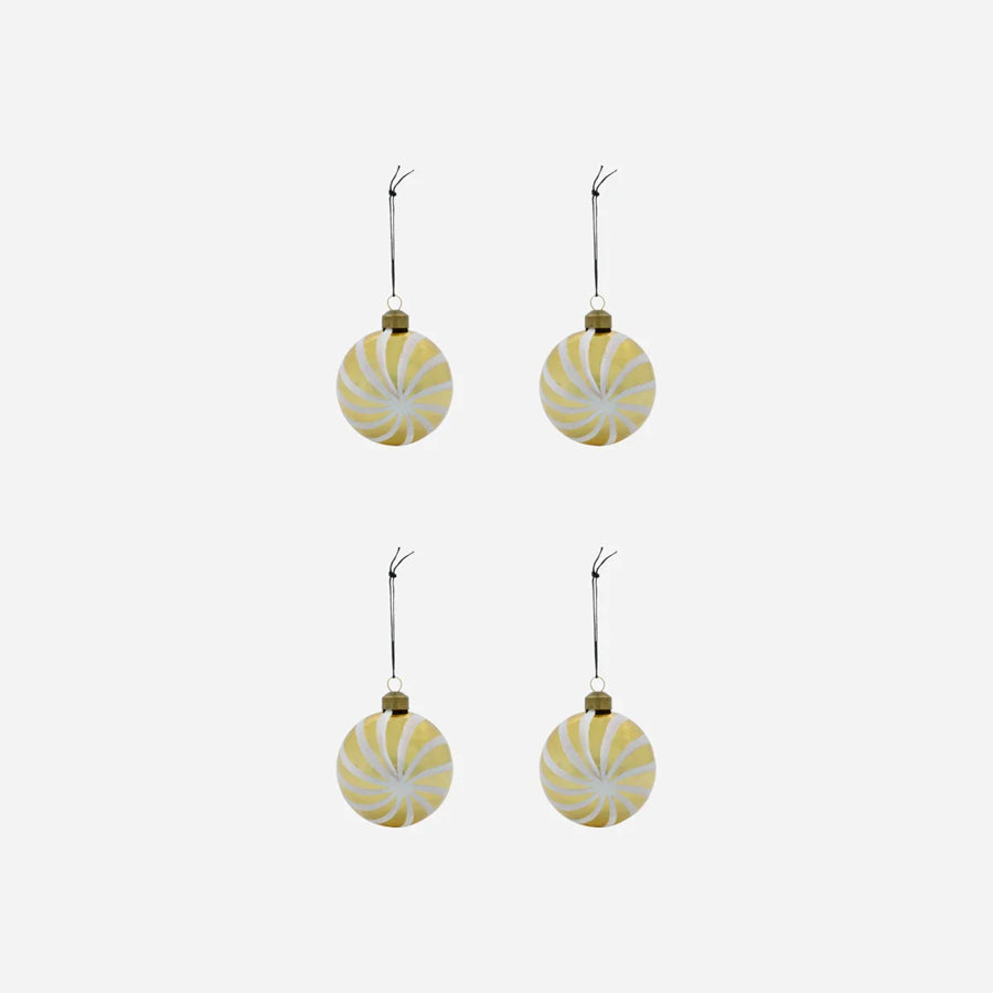 Golden Delic Christmas Ornaments (Set of 4)
