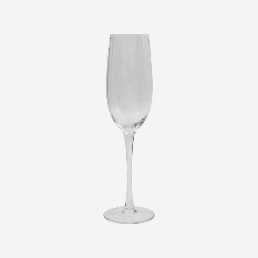 Rill Clear Champagne Glass