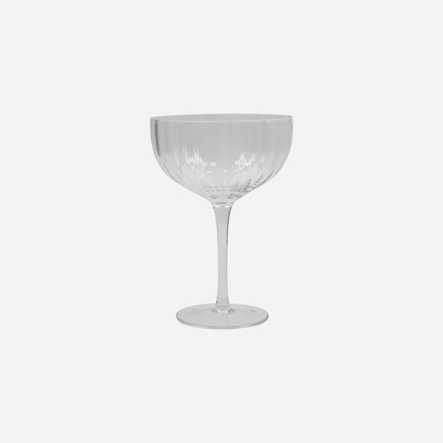 Rill Clear Cocktail Glass