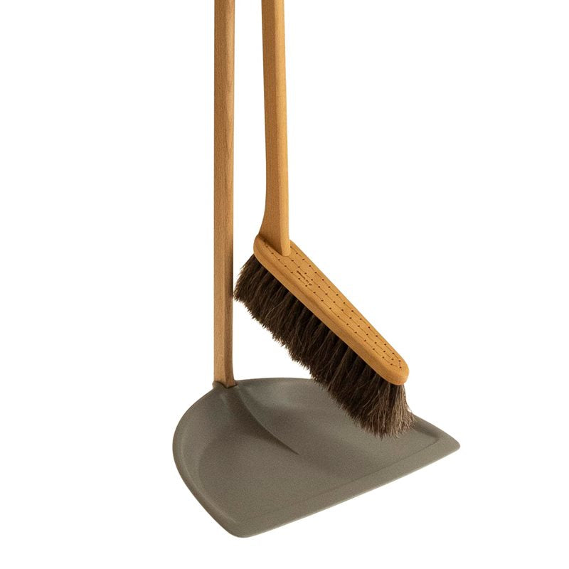 Tall Broom and Dustpan Set in Granit Grey