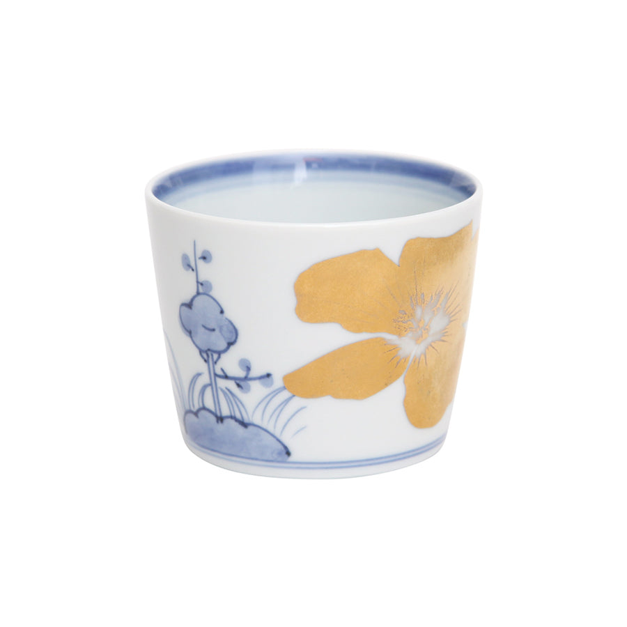 Choku Cup Pine Tree with Plum Flower