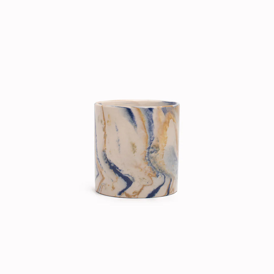 Mustard & Blue Marbled Mug in Small (150ml)