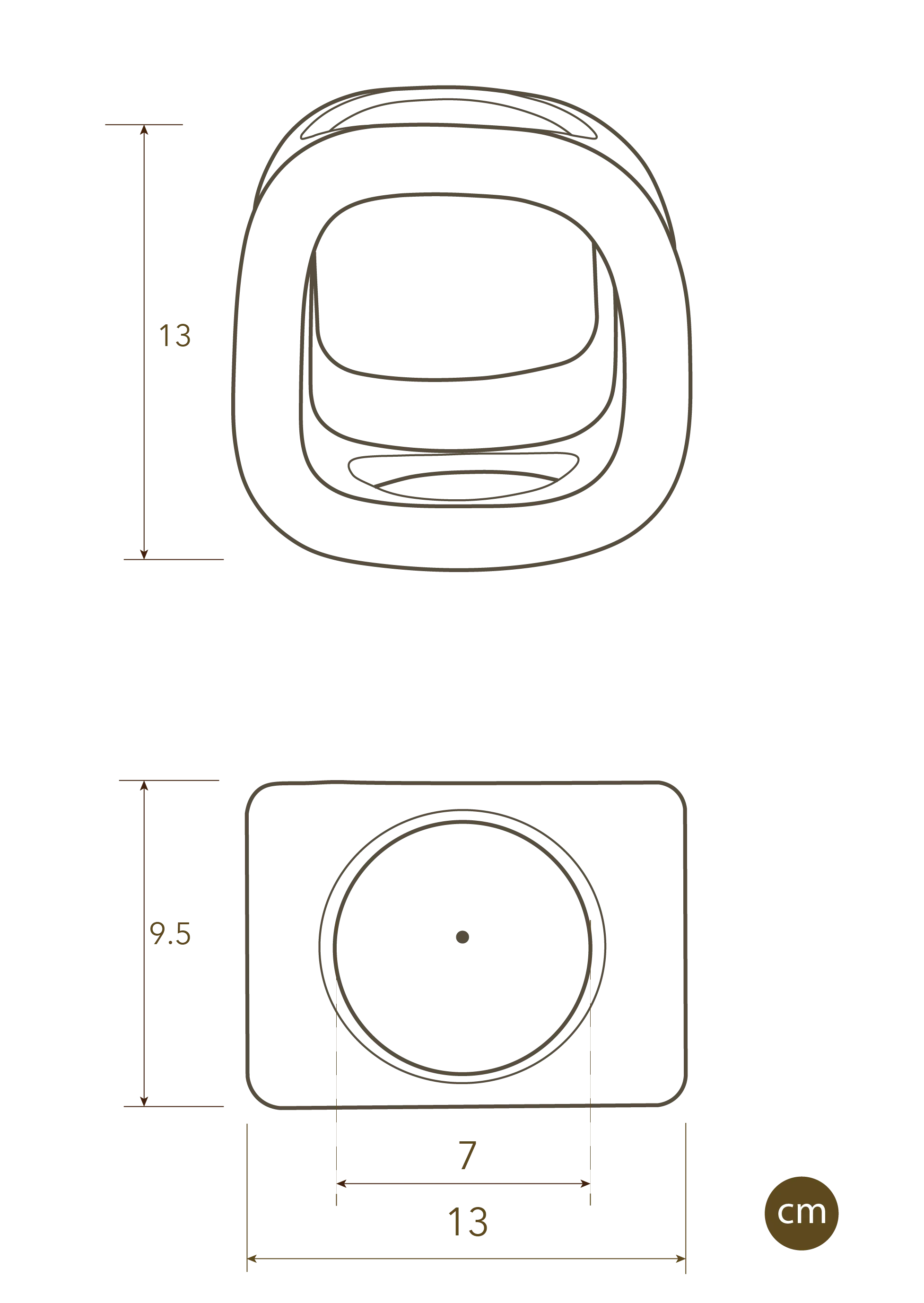 Kyu Plant Pot 01- Sandstone