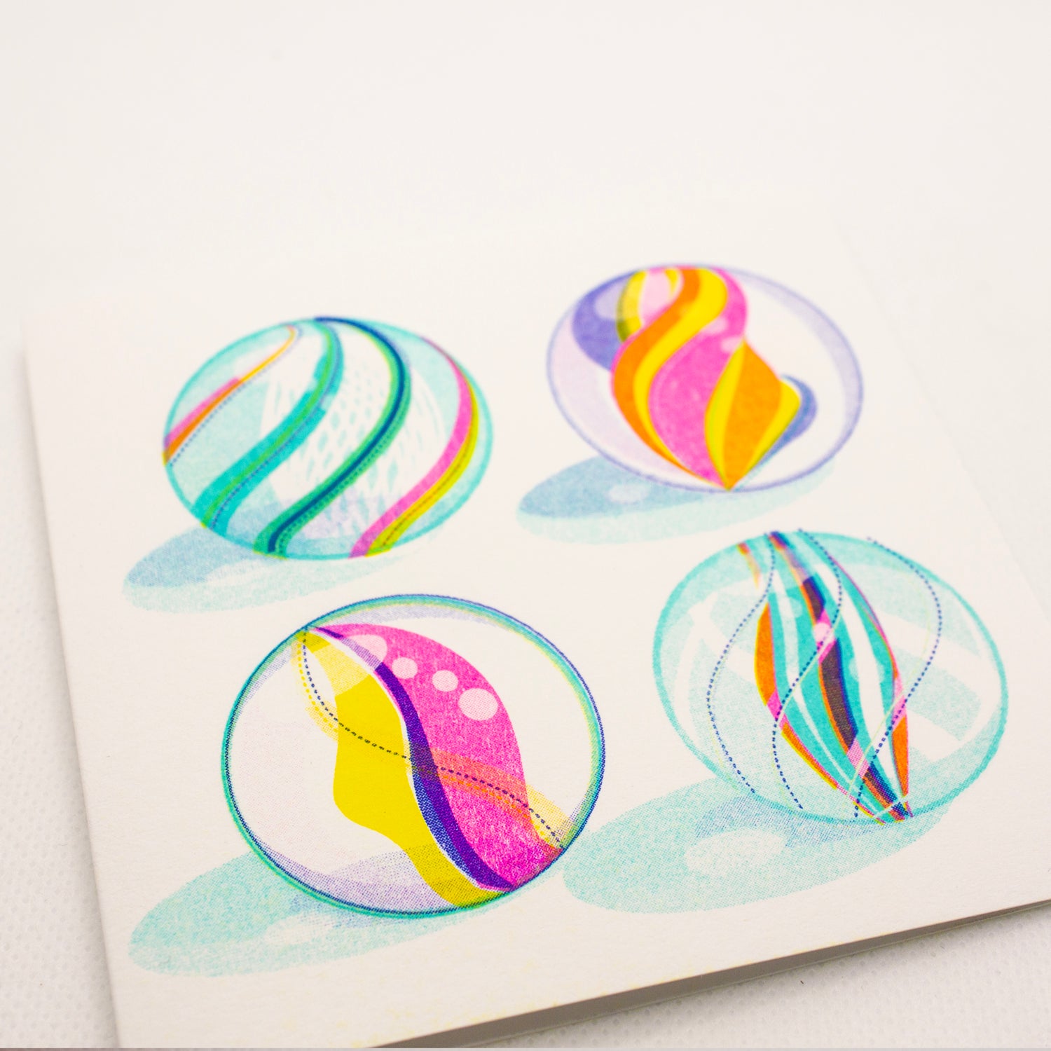 Marbles Greeting Card