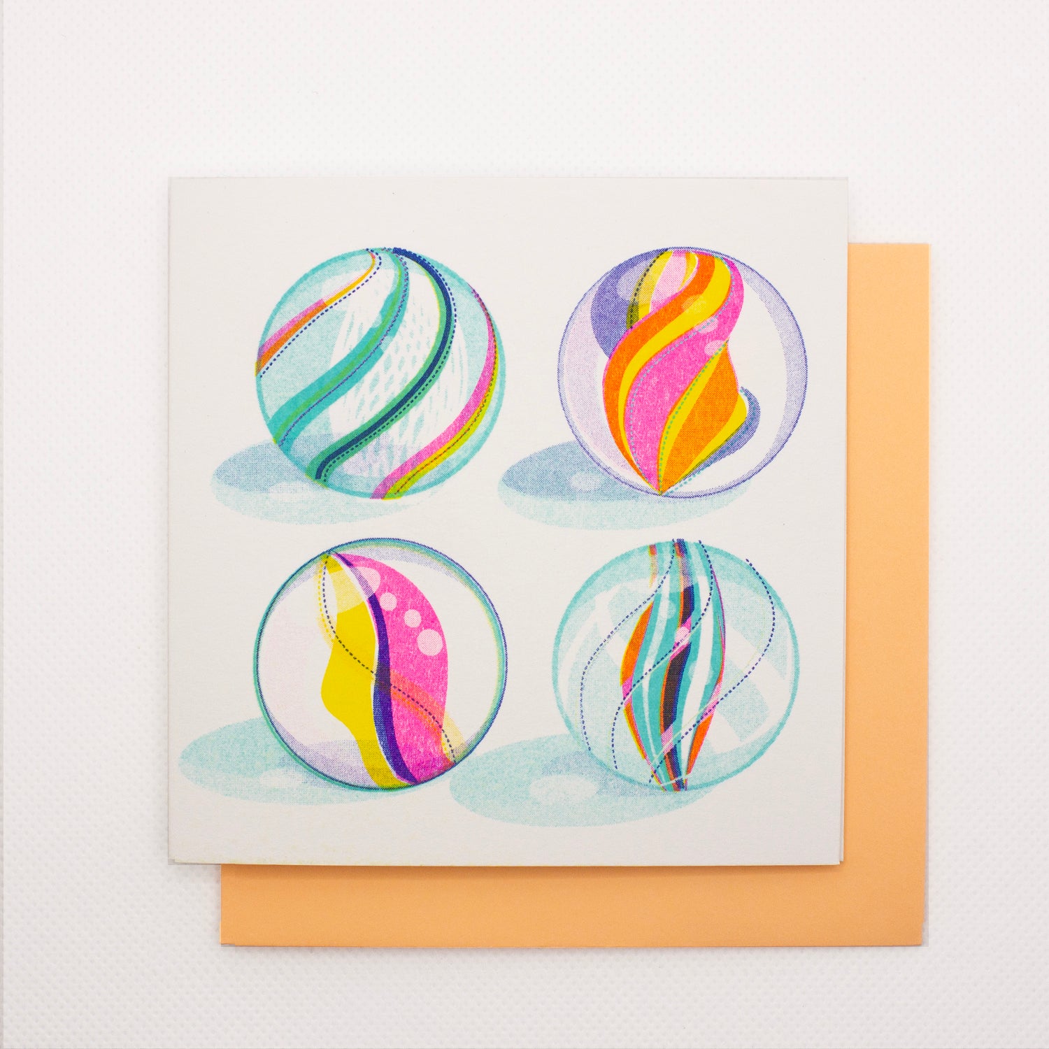 Marbles Greeting Card