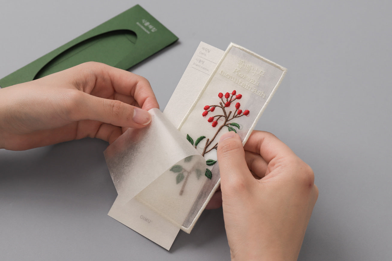 Plant Collecting Bookmark in Korean Mountain Ash