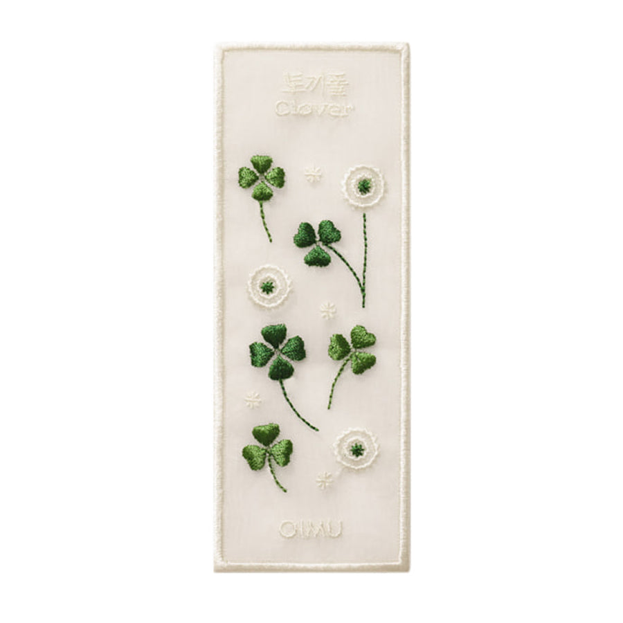 Plant Collecting Bookmark in Clover