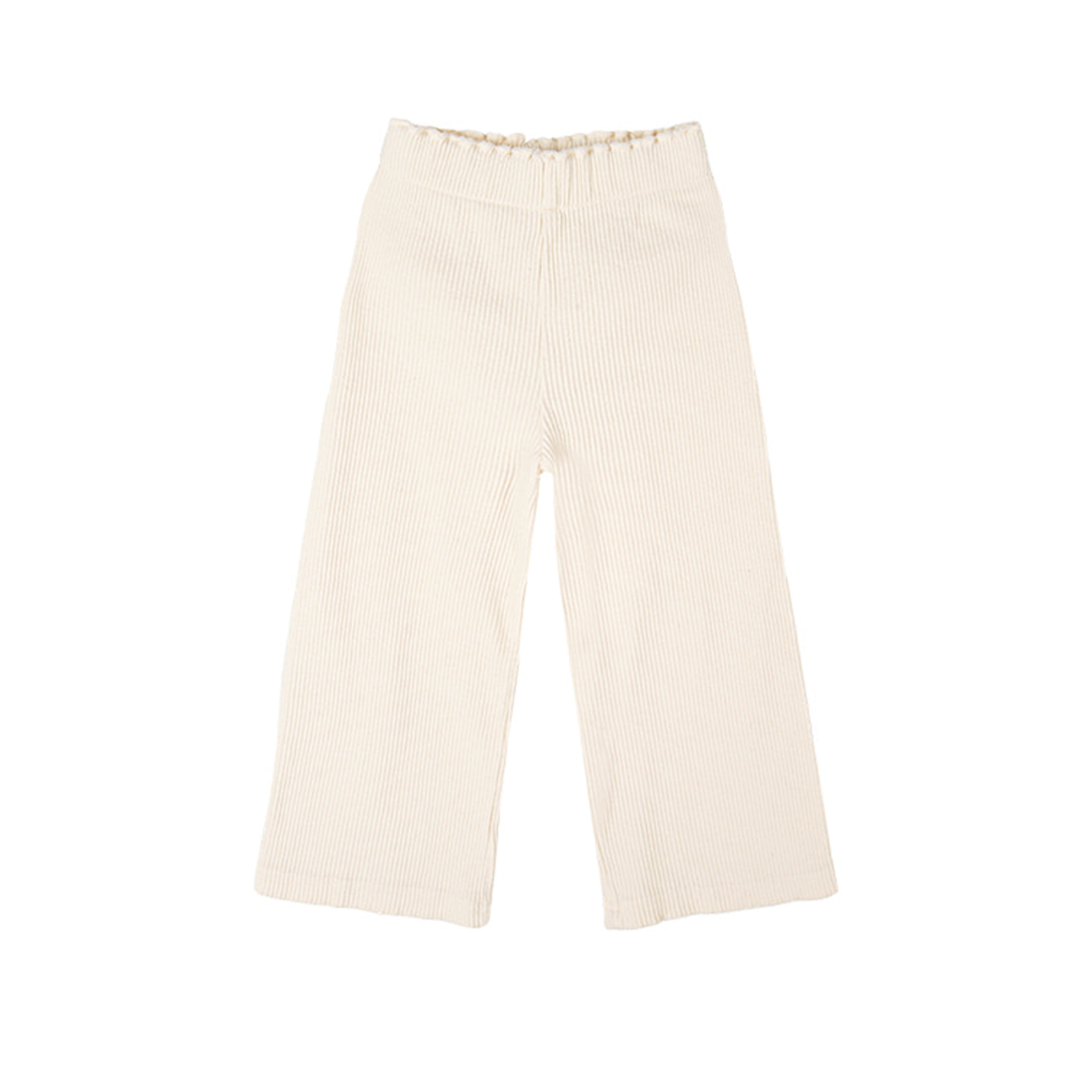 Flare Ribbed Pant in Cream