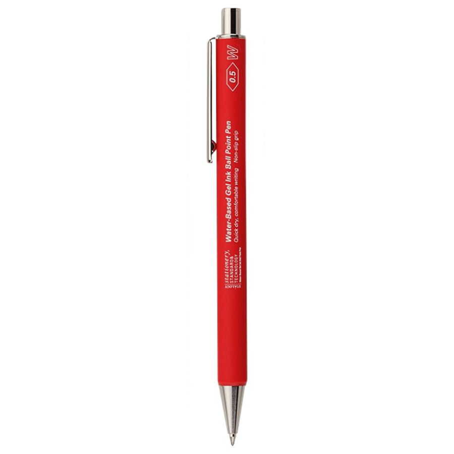 Water-Based Gel Ink Ball Point Pen 0.5mm in Red