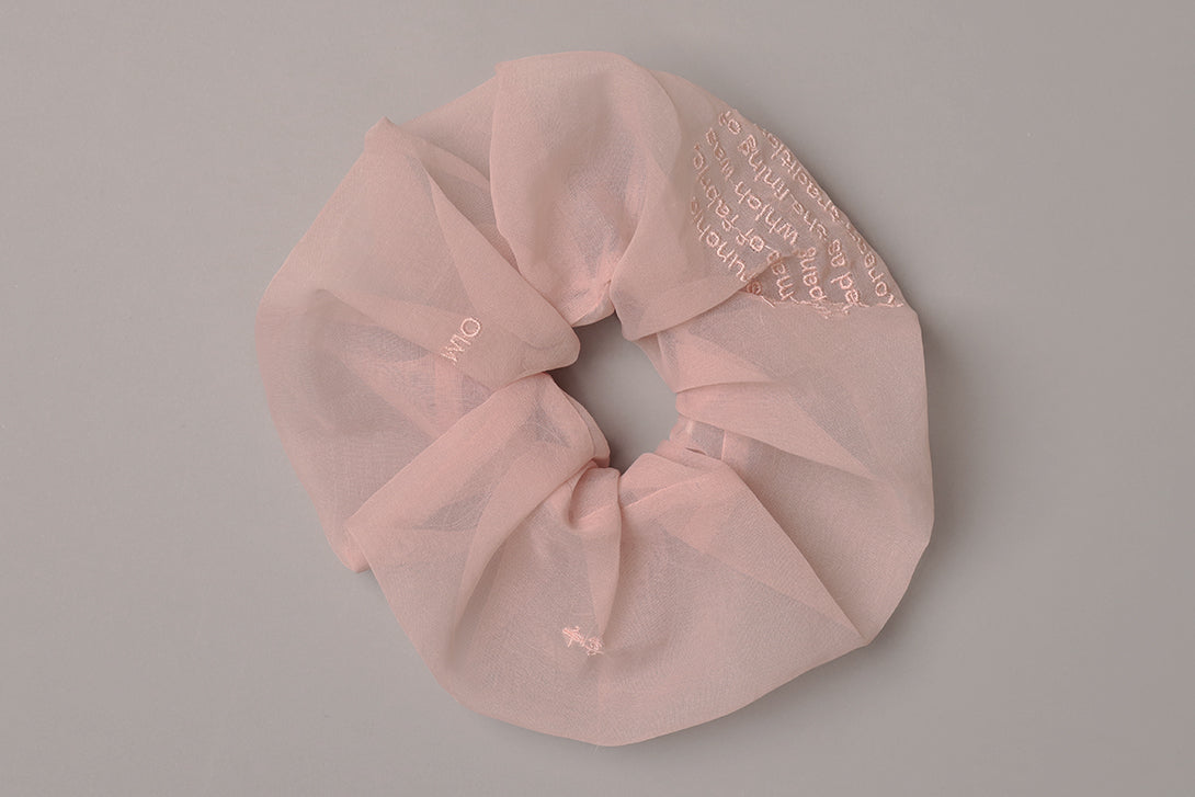 Nobang scrunchie - pink gray