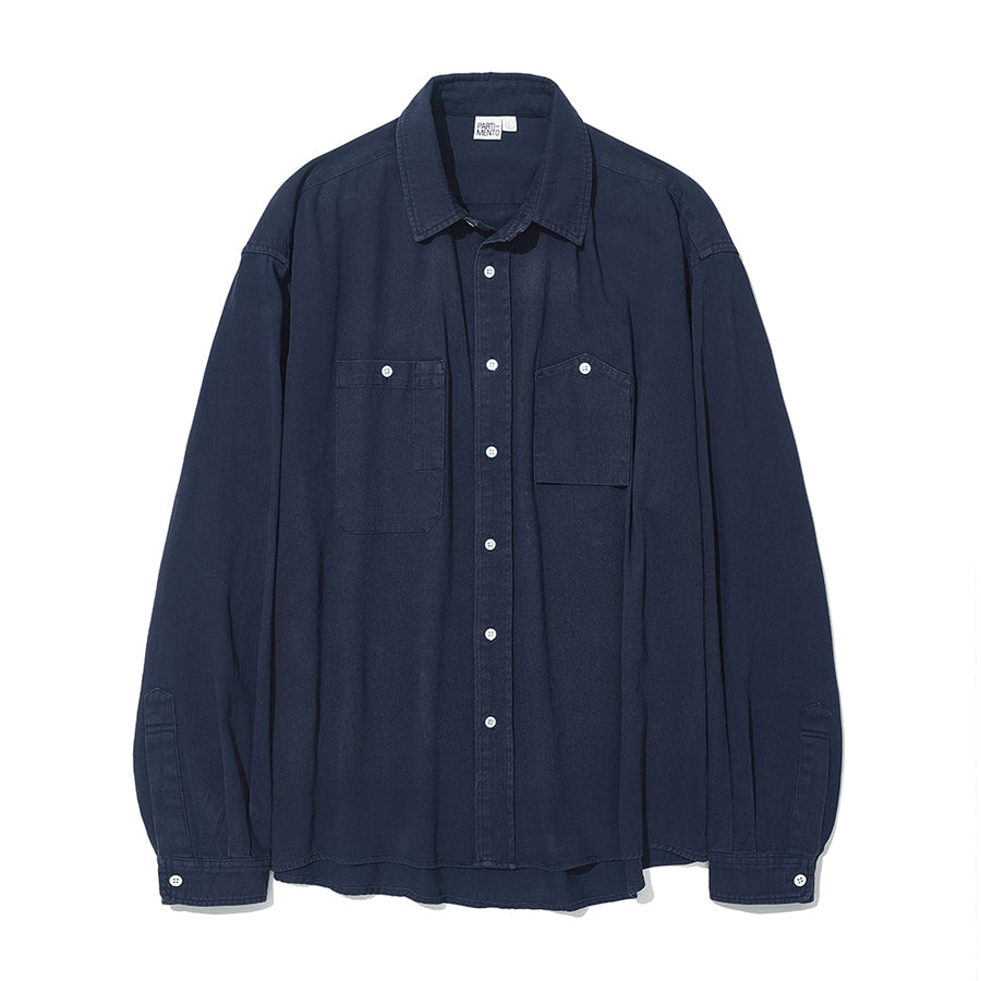 Oversized Work Shirt in Navy