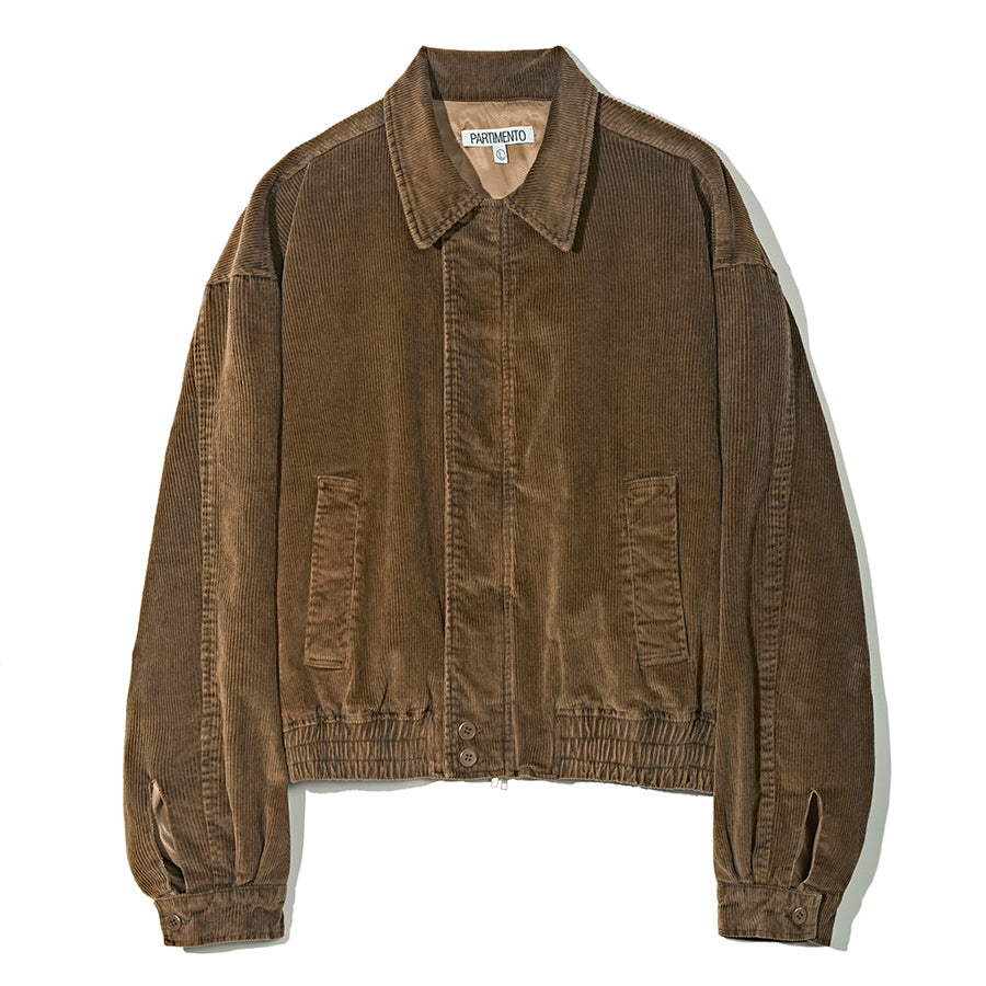 Corduroy Harrington Jacket in Brown