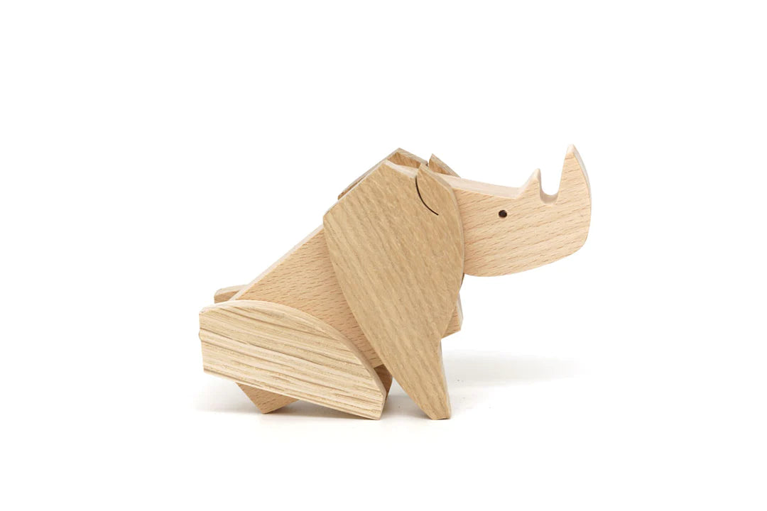 Rhino Wooden toy – ALKEMI store