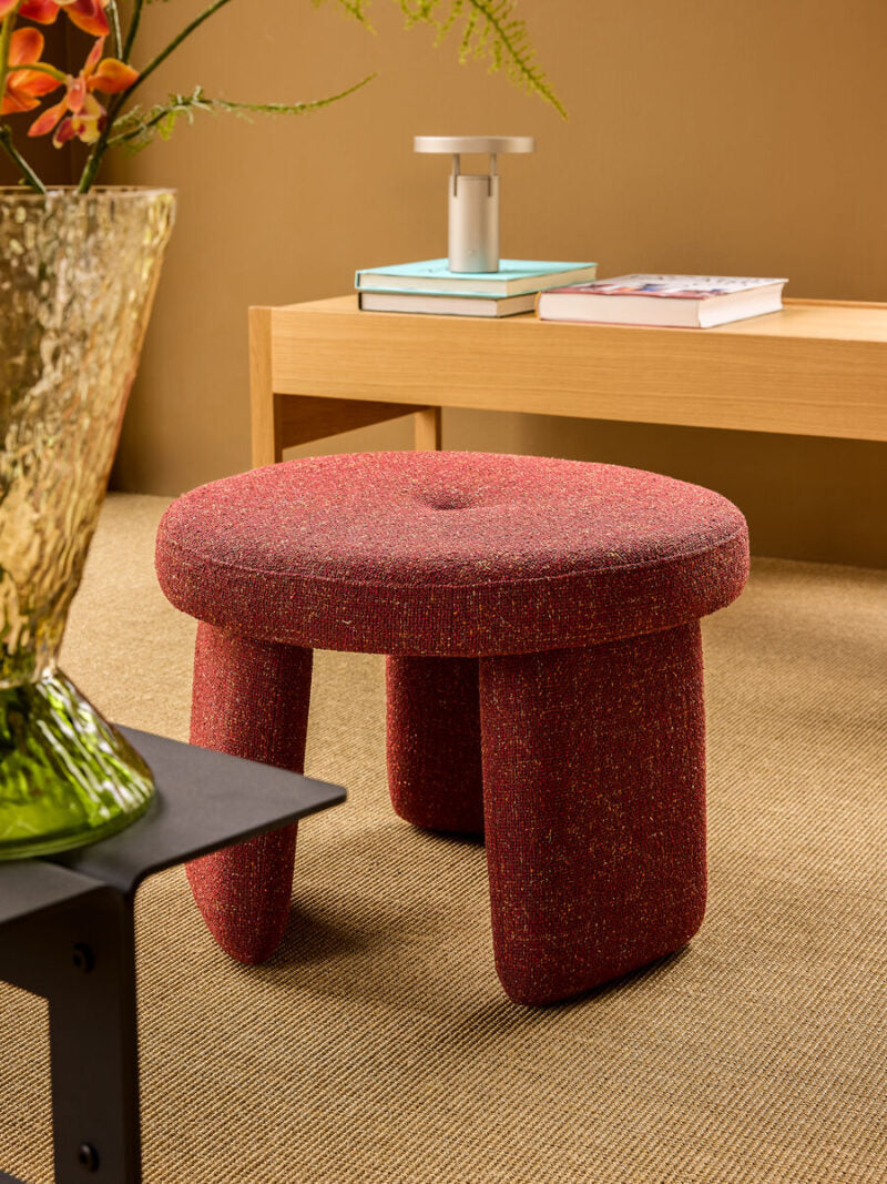 Rocco Pouffe Red