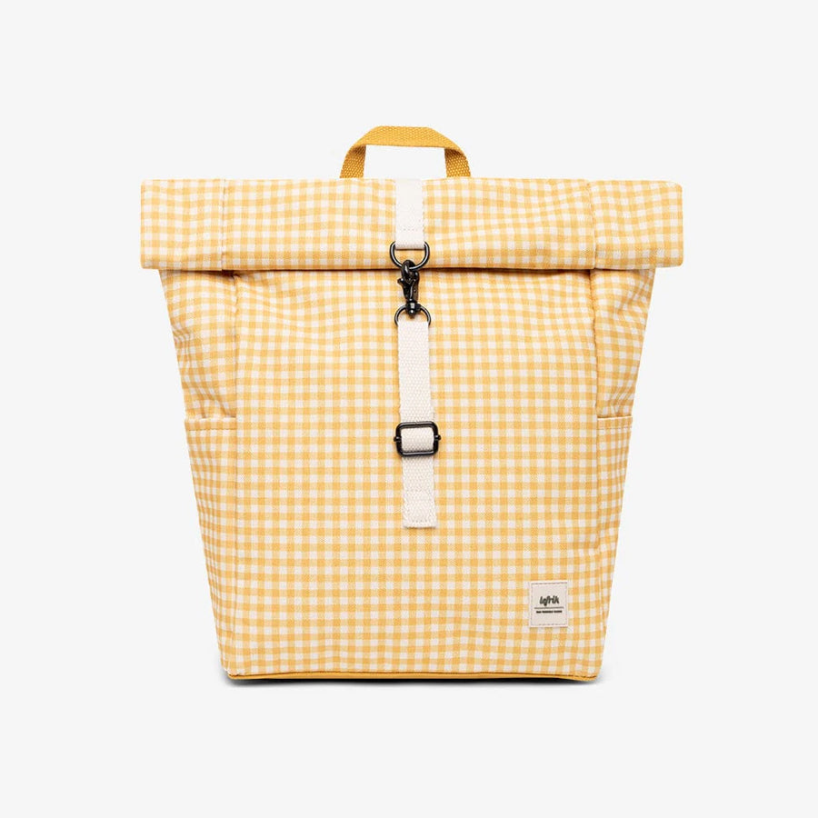 Roll Mini Back Pack in Vichy Mustard