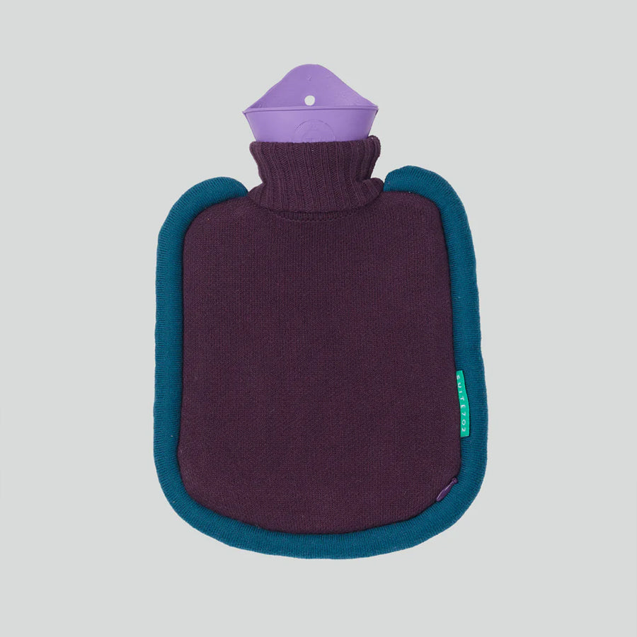 Mini Bumper Hot Water Bottle in Aubergine