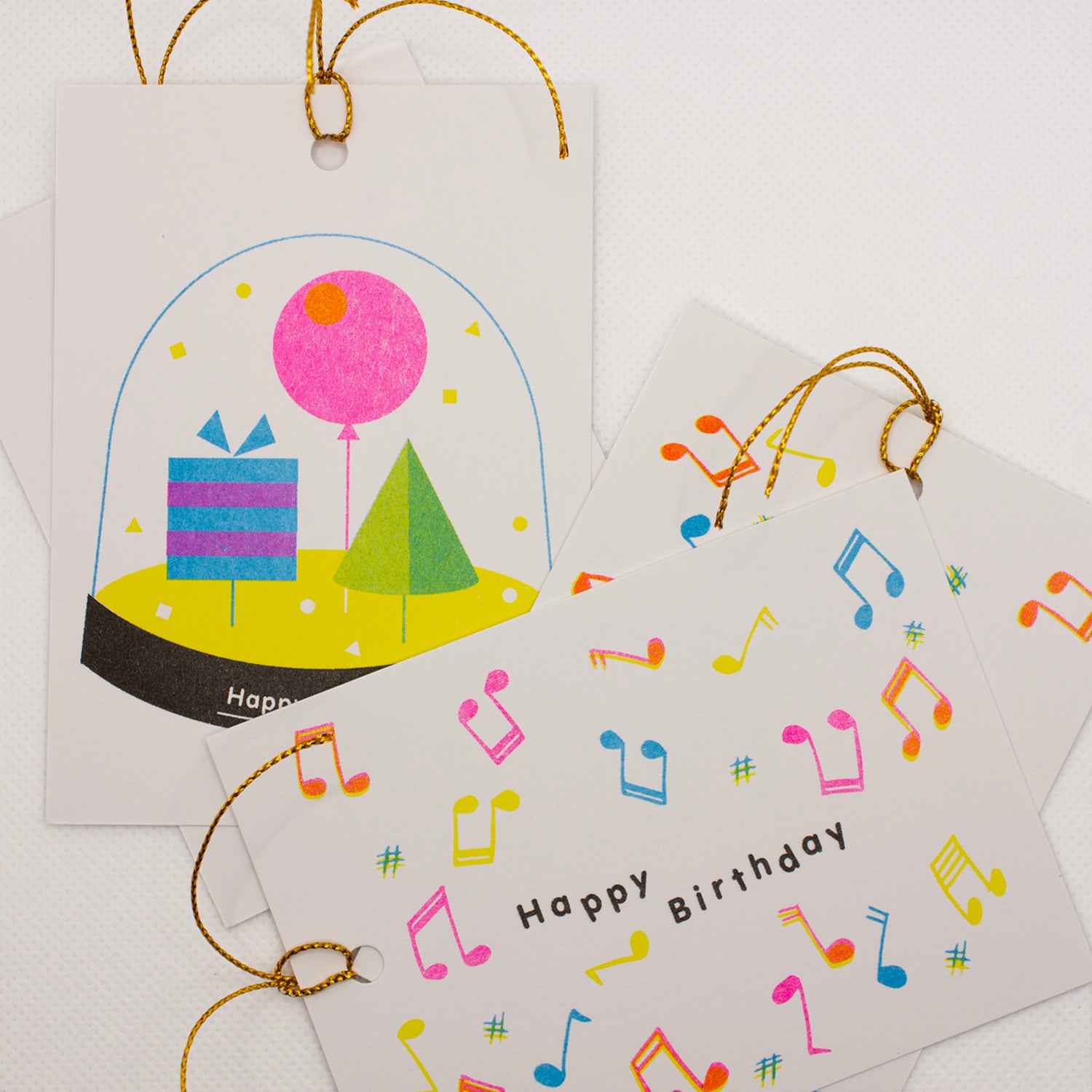 Giant Happy Birthday Gift Tags A - Set of 4