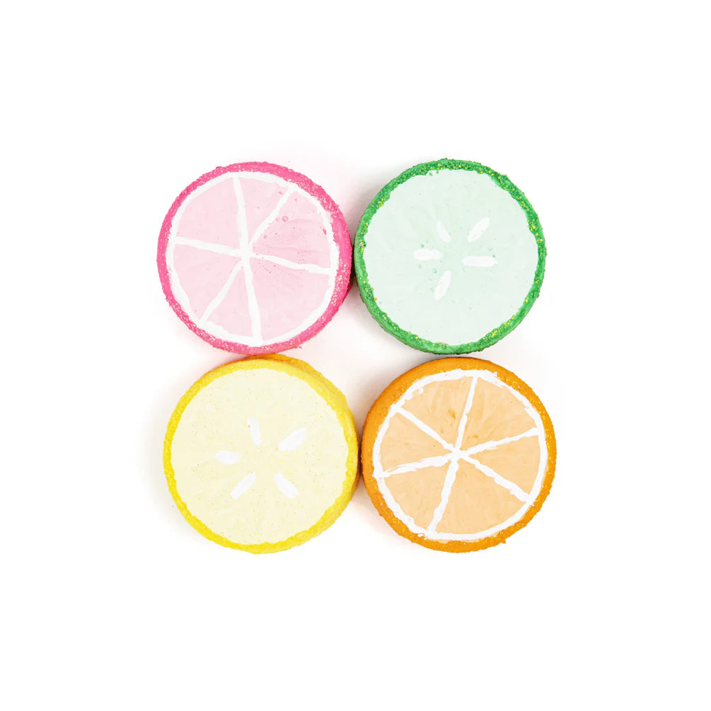 Citrus Slices Sidewalk Chalk, Set of 4