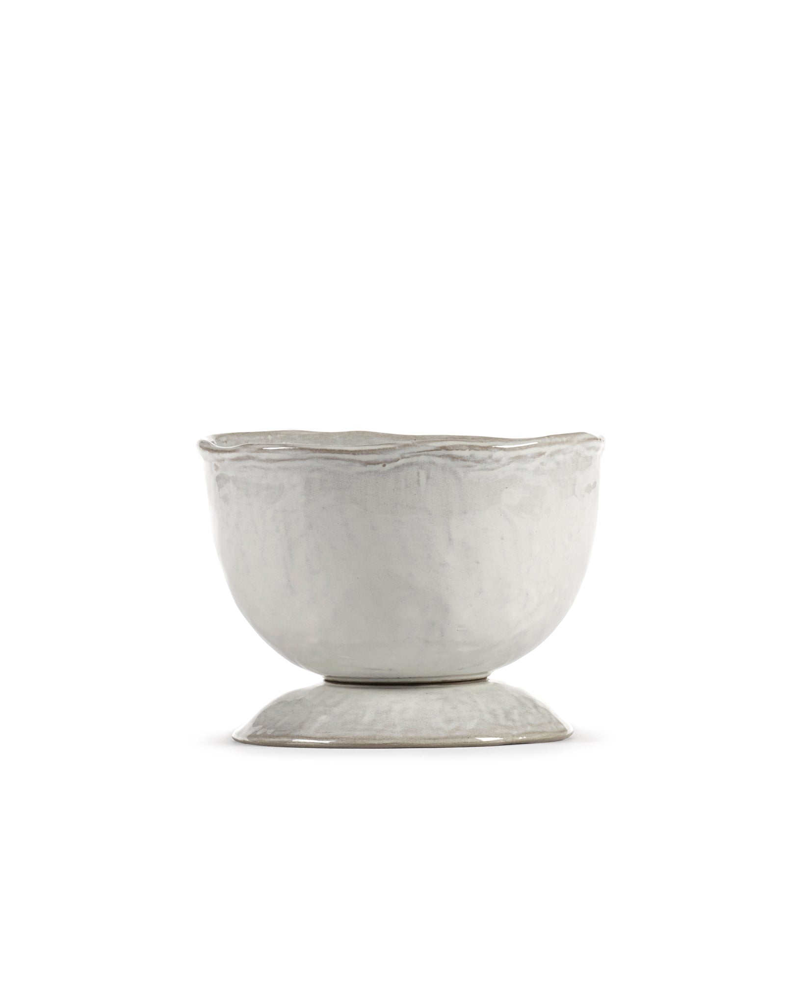 High Bowl On Foot Off White La Mère in Small