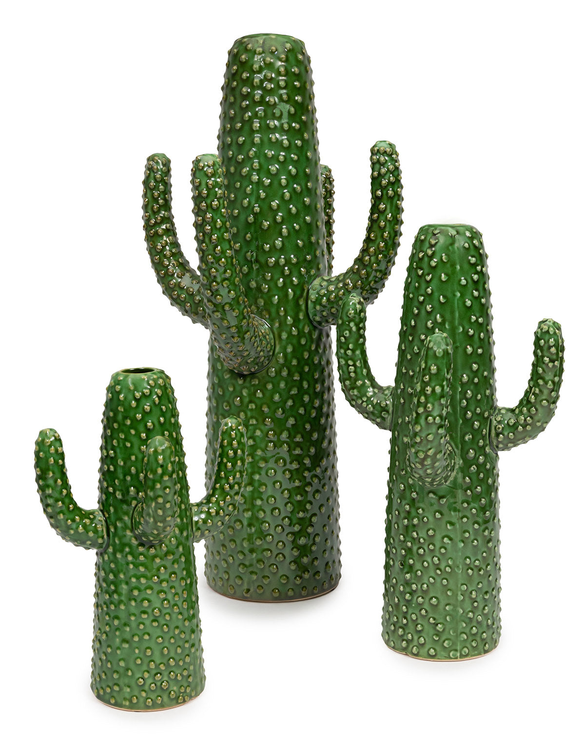 Green Urban Jungle Cactus Vase in Medium