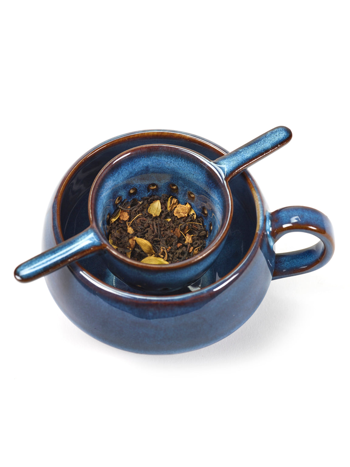 Tea Strainer Dark Blue Pure