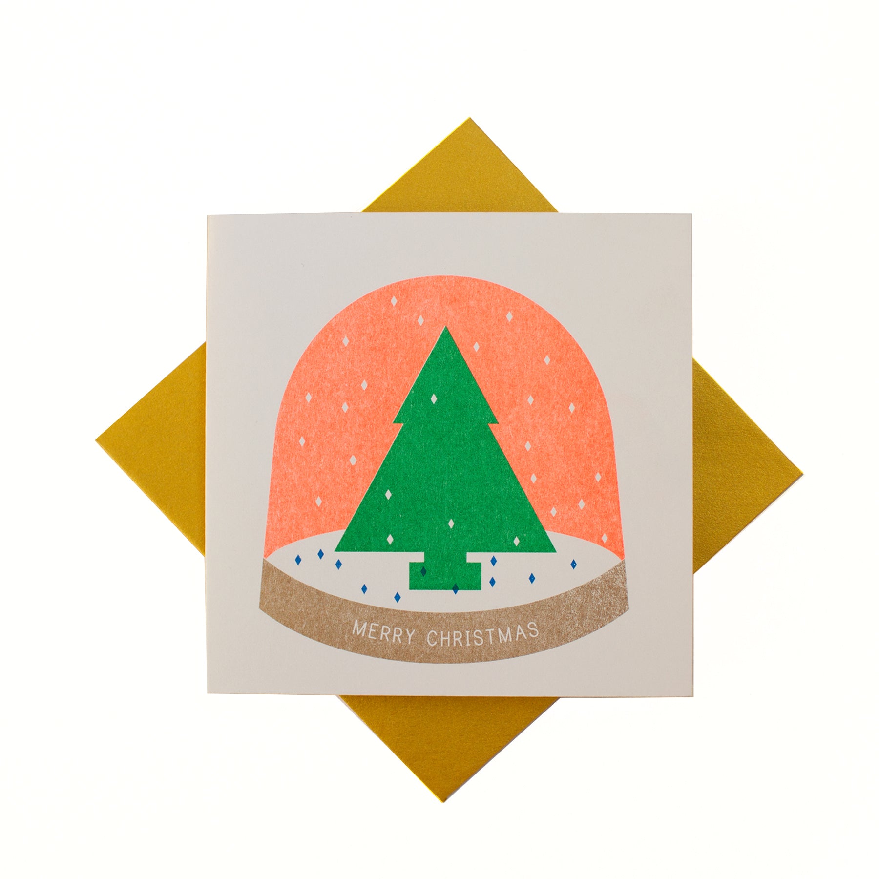 Christmas Card - Snow Globe Tree