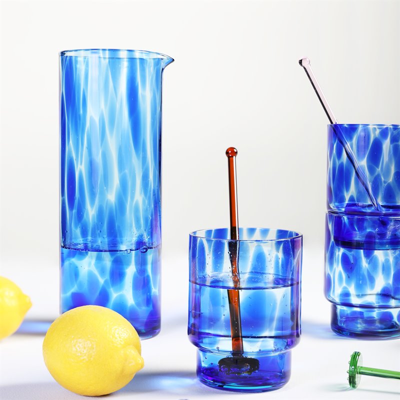 Glass Lemon Stirrers (Set of 4)