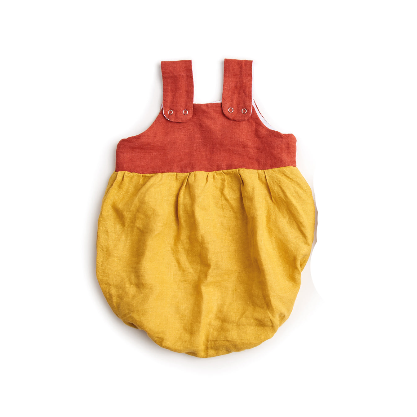 BOMBA Baby Romper in Red and Yellow