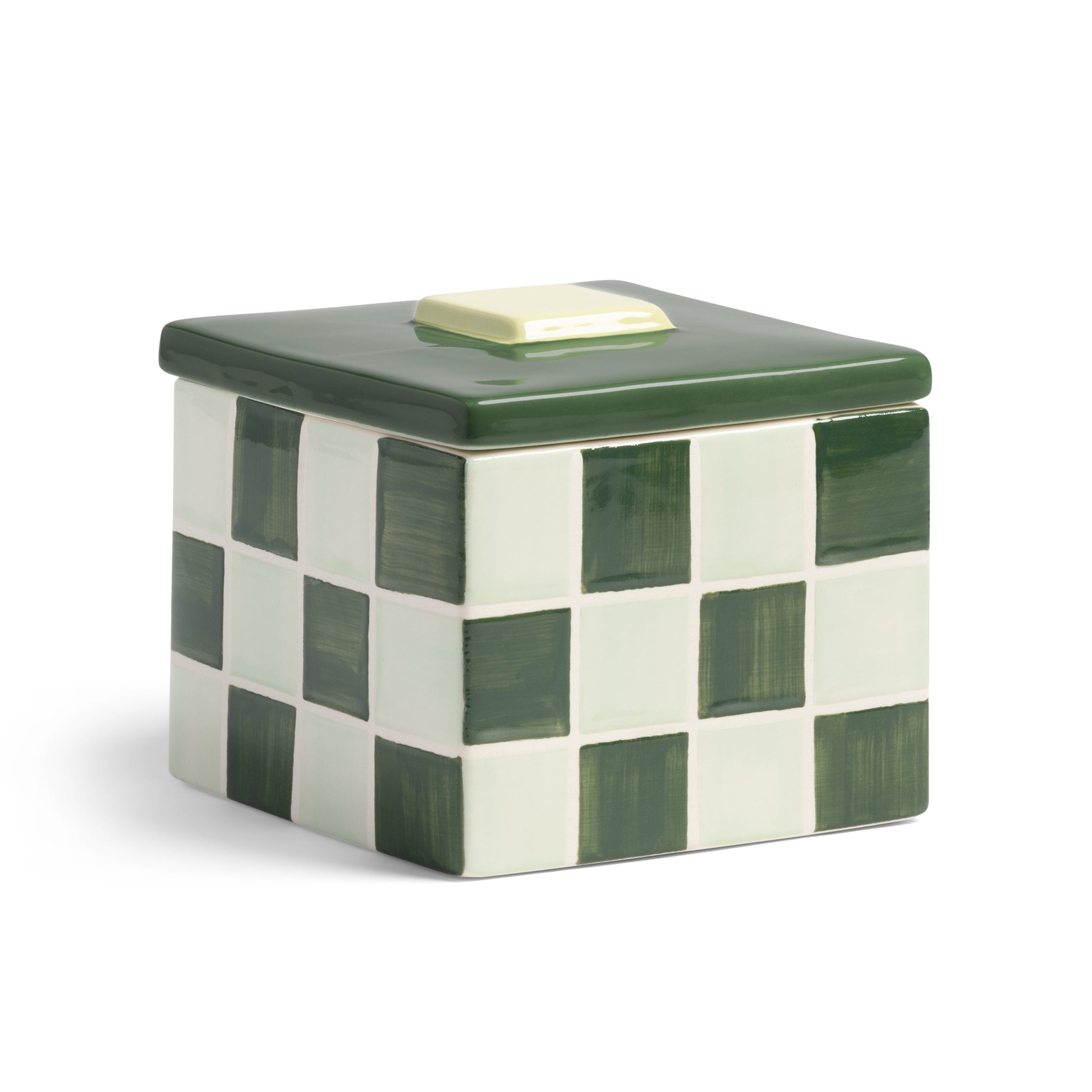 Jar Carré Small in Green
