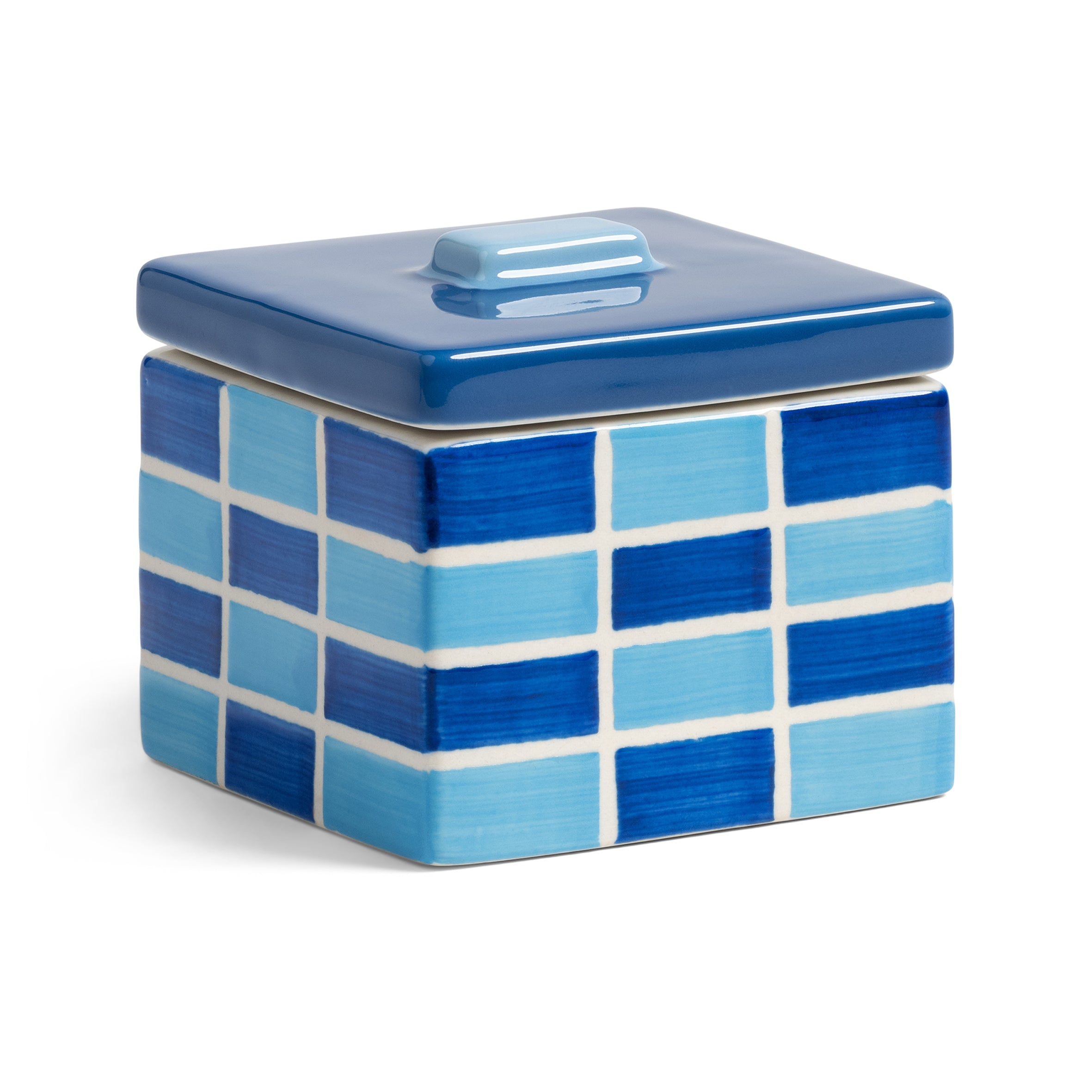 Jar Carré Small in Blue