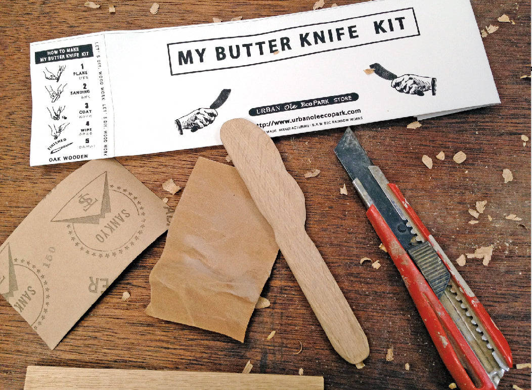 Japanese Whittling DIY Kit - Make My Own Butter Knife Kit