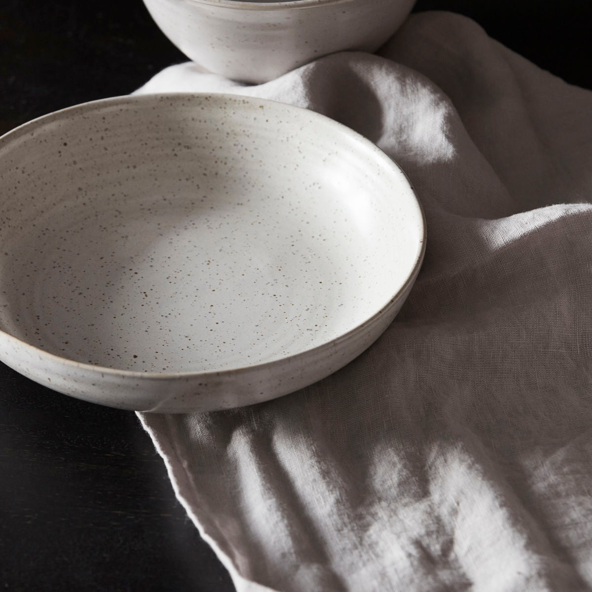 Grey Pion Shallow Wide Bowl