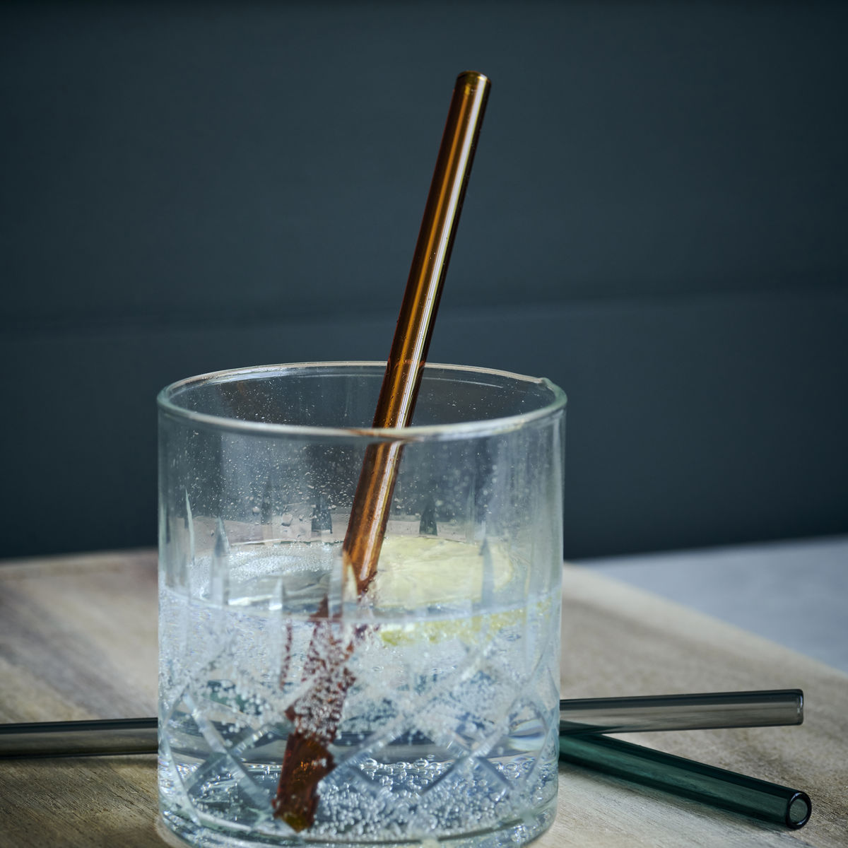 Set of 6 Glass Straws with Cleaner