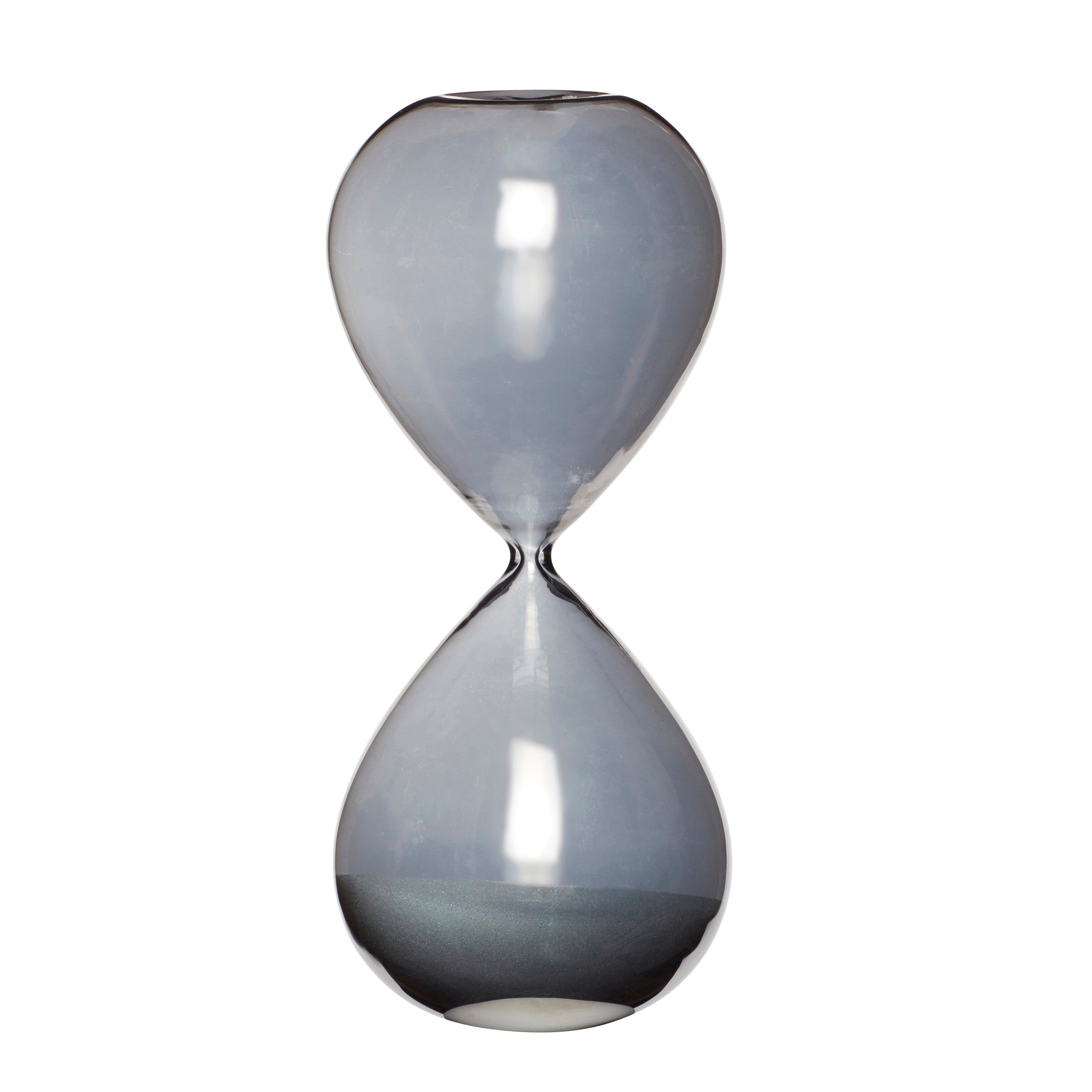 Hourglass in Smoky Grey with White Sand