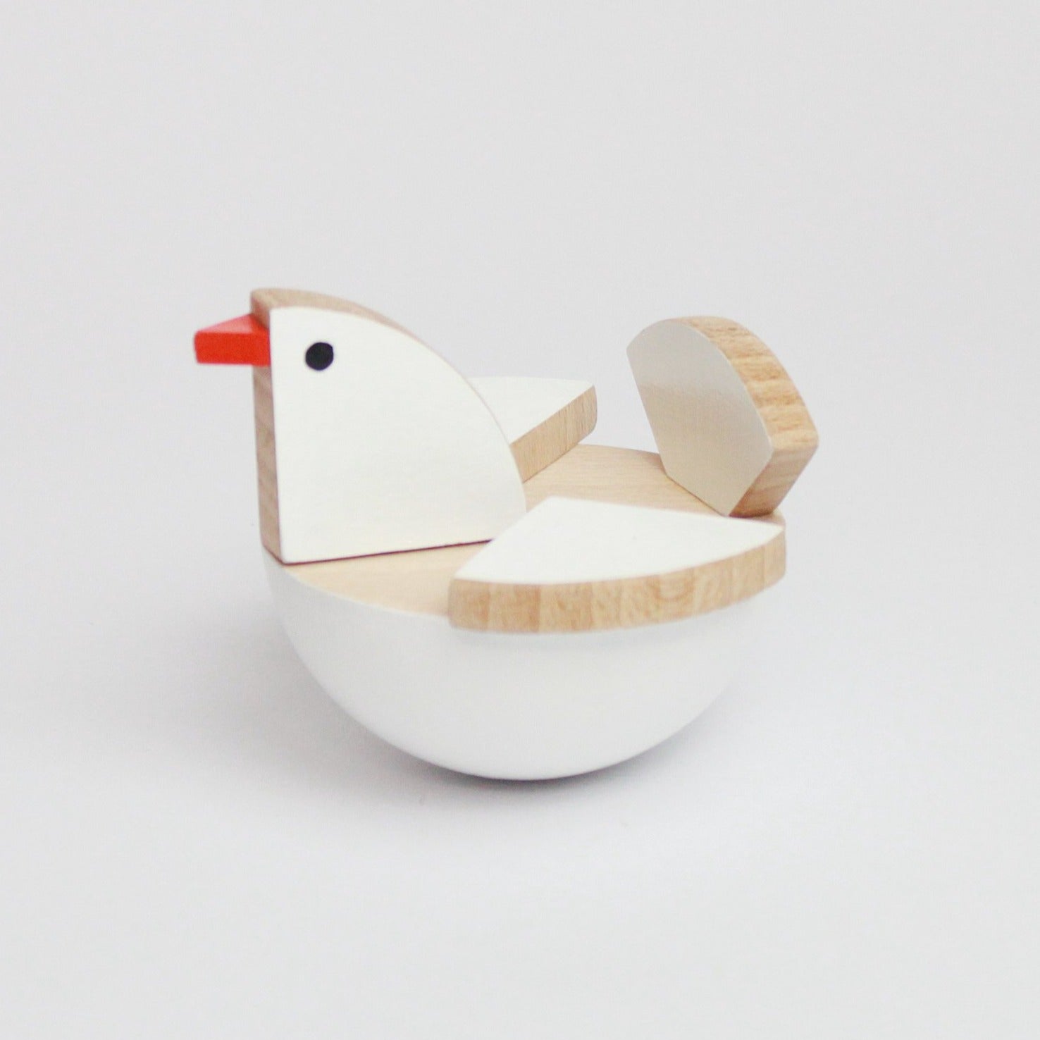 Holu Movable Wooden Toy in White