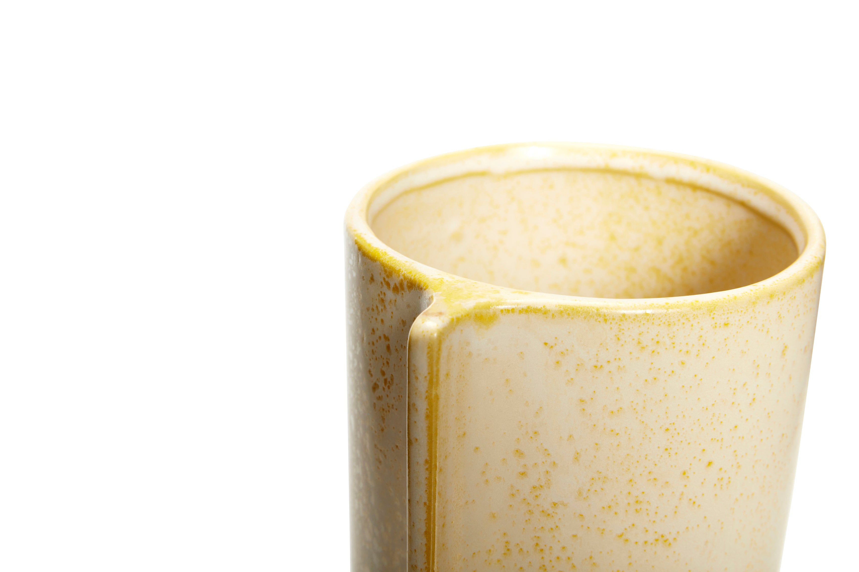 Yellow Tall Ceramic Pot in Small