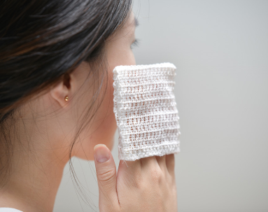 Sambe(Korean Hemp Fibre) Reusable Facial Finger Towel Set